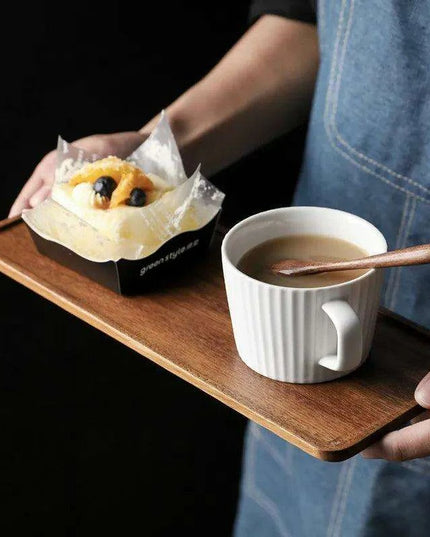 Elegant Wooden Rectangle Serving Tray for Snacks and Appetizers - Perfect for Home and Hospitality