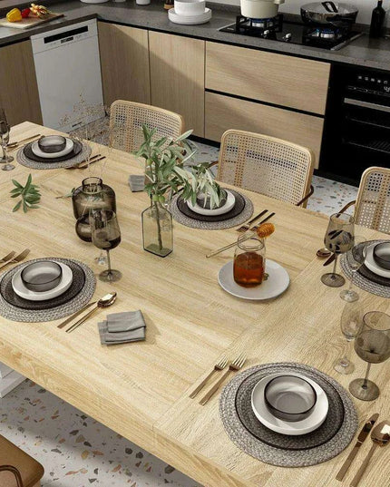 Elegant 78.7" Modern Rectangular Dining Table