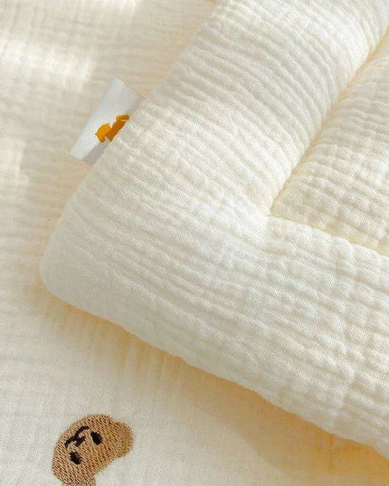 Charming Kawaii Bear Soft Cotton Baby Blanket Set - Ideal for Infants