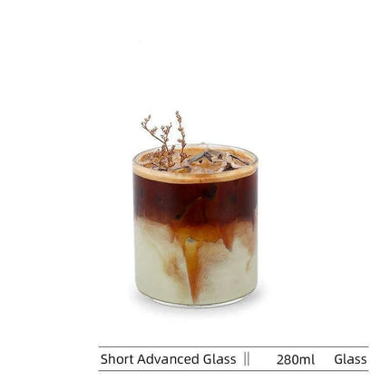 Elegant Transparent Glass Mugs - Essential Collection for Iced Beverages and More