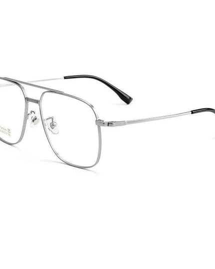 Elegant Unisex Titanium Double Beam Aviator Sunglasses for Timeless Style