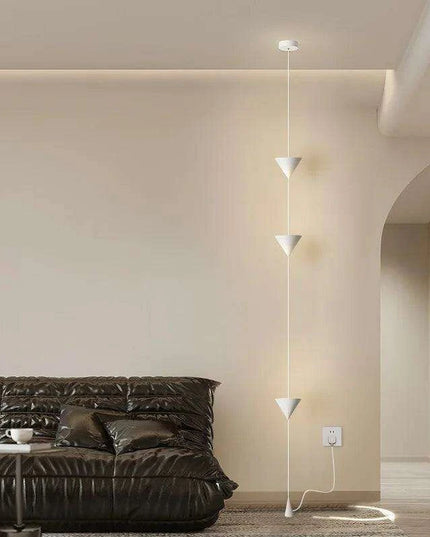 Sleek Scandinavian LED Floor Lamp with Customizable Brightness