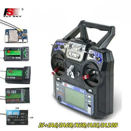 Flysky FS-i6 2.4G 6CH Radio Transmitter with Optional Receivers