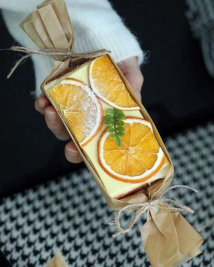 Artisan Cheese Sandwich Model with Vibrant Citrus Accents - Perfect for Home Decor and Photography Use