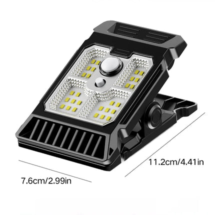 Mini Solar Clip Lamp with Motion Sensor — Outdoor Garden Light