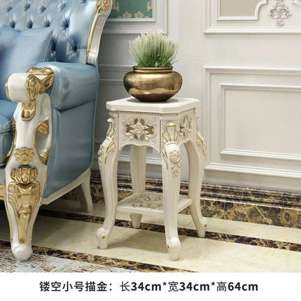 Luxurious European Gold Multi-Tier Plant Display Stand