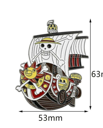 Anime Lover's One Piece Character Enamel Pins Collection - Stylish Jewelry Set for Fans
