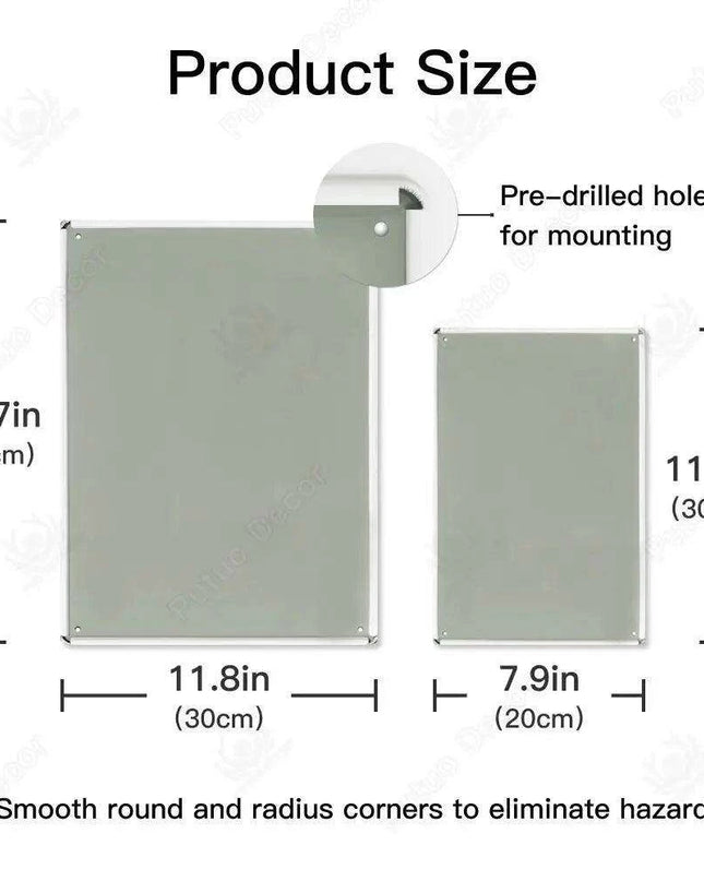 Vintage Motorcycle Metal Sign Set - Retro Decor for Home, Man Caves, and Bars