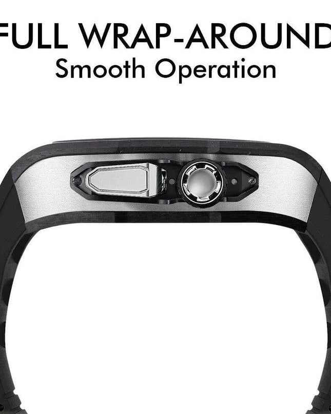 Luxurious Carbon Fiber Upgrade Set for Apple Watch: Elevate Your Style and Protection