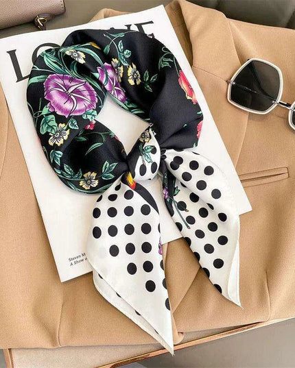 Chic Toddler Elegance: Luxurious 70x70cm Silk Scarf for Ages 6 Months to 4 Years