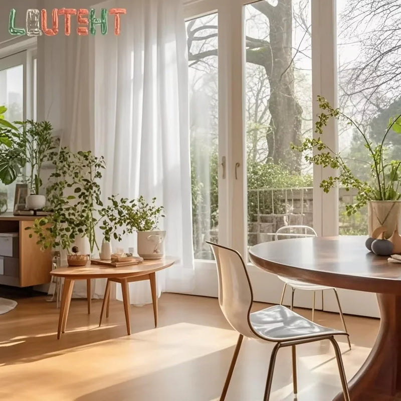 Custom White Sheer Tulle Curtains – Transparent Drape for Living Room & Events