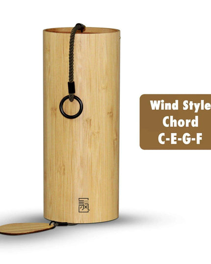 Tranquil Bamboo Wind Chimes - Handmade Outdoor Decor for Meditation and Serenity