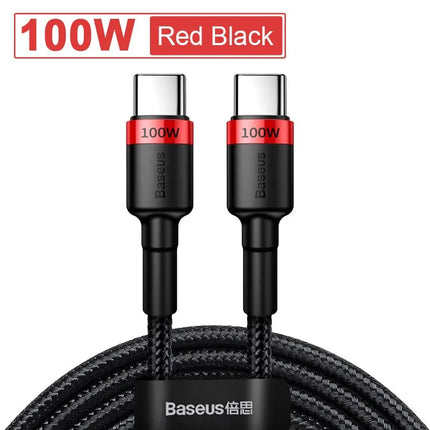Baseus USB Type C To USB C Cable For iPhone 17 16 100W/5A PD Fast Charging Charger Cord For Macbook Xiaomi Samsung Type-C Cable baseus-usb-type-c-to-usb-c-cable-for-iphone-17-16-100w-5a-pd-fast-charging-charger-cord-for-macbook-xiaomi-samsung-type-c-cable