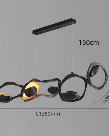 Adjustable Smart LED Pendant Light System with Customizable Lighting Settings for Modern Home and Dining Atmosphere