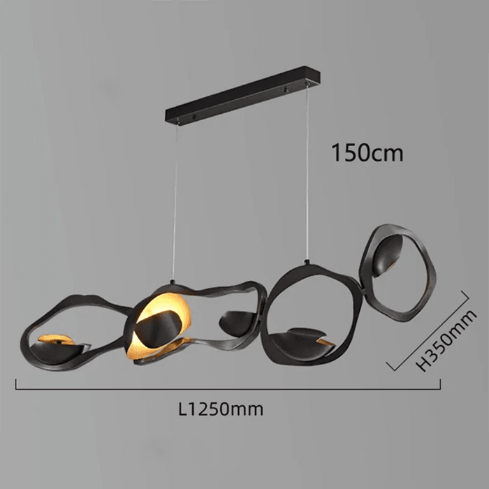 Adjustable Smart LED Pendant Light System with Customizable Lighting Settings for Modern Home and Dining Atmosphere
