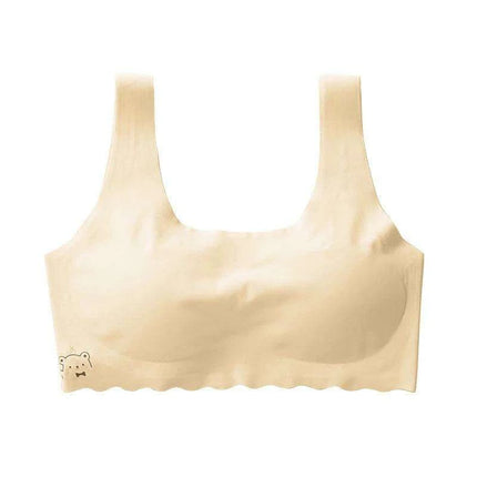 Summer Girls' Breathable Solid Color Training Bras