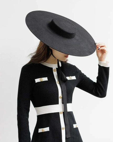 Wide Brim Wool Felt Fedora Hat for Men and Women