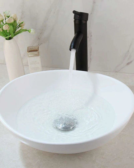 Artisan Hand-Painted Tempered Glass Sink Ensemble with Modern Chrome Faucet