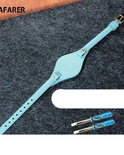 Elegant Cowhide Leather Watch Straps with Rose Steel Buckle - A Luxurious Women's Accessory