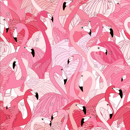 Pink Flamingo Waterproof Wallpaper