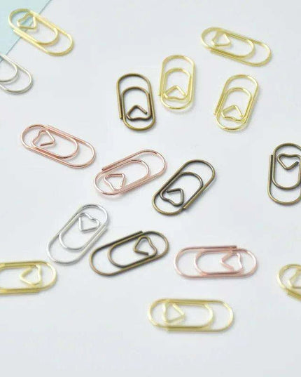 Vibrant Metal Paper Clips - 50-Pack - Essential for Efficient School and Office Organization