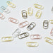 50-Pack Assorted Color Mini Metal Paper Clips - 3.7cm Length - School and Office Supplies Essentials
