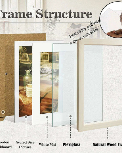 Timeless Family Memories Wooden Photo Frame Collection - 10 Piece Set