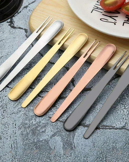 Elegant Multifunctional Dessert Spoon and Fork Set