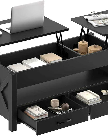 Versatile Lift-Top Coffee Table with Hidden Storage and Height Adjustment