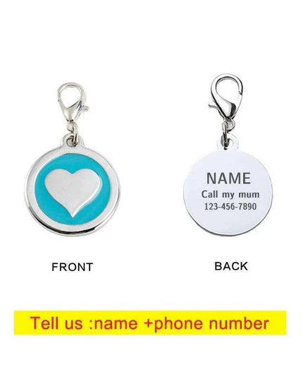 Personalized Love-Inspired Pet ID Tag for Your Furry Friend