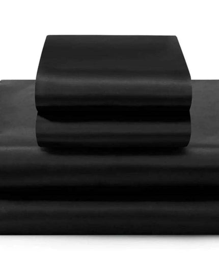 Elegant Black Silk Satin Duvet Cover Set - Enhance Your Sleep and Nourish Your Skin and Hair