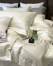 White / Queen Size 4pcs / Flat Bed Sheet