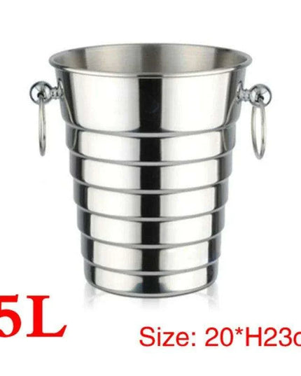 Elegant Stainless Steel Deer Head Beverage Chiller - Premium Ice Bucket