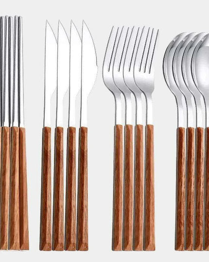 16-Piece Korean Stainless Steel Flatware Set