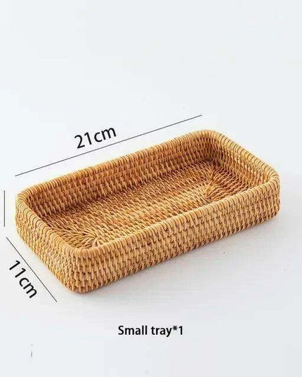 Natural Rattan Wicker Basket for Stylish Storage and Outdoor Picnics