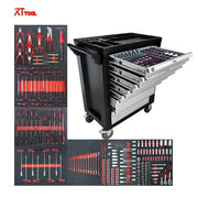 Customizable 260-Piece Auto Tool Trolley Cabinet for Ultimate Organization