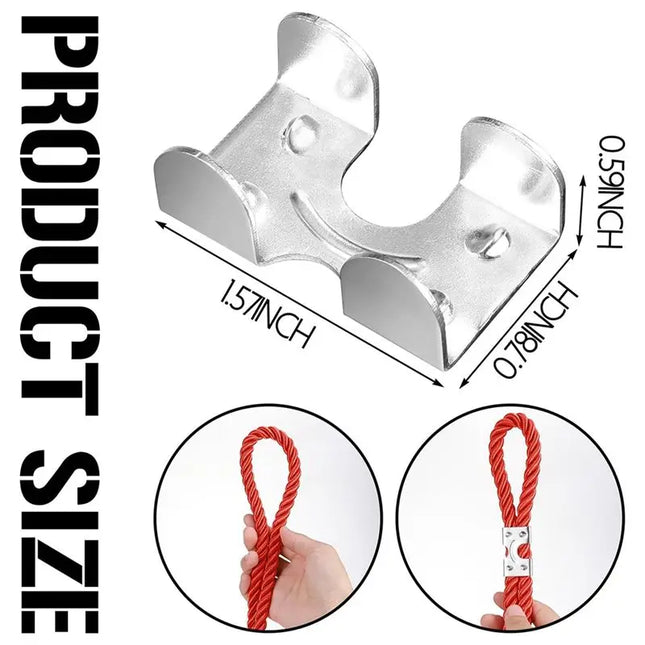 1/4 inch Steel Cable Clamps, Pack of 20 — Heavy Duty Galvanized Rope Clamps