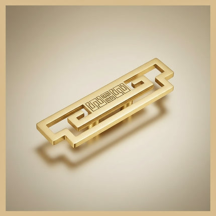 Solid Brass Cabinet Pull — Minimalist Handle for Wardrobes, Kitchens & Wine Cabinets