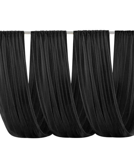 Elegant White Chiffon Ceiling Drapes for Stunning Event Decor