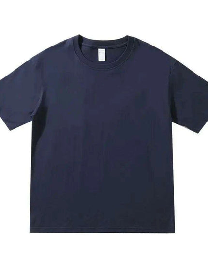Premium 260gsm Men's Oversized Casual Cotton Short Sleeve T-Shirt - Summer Essential O-Neck Top