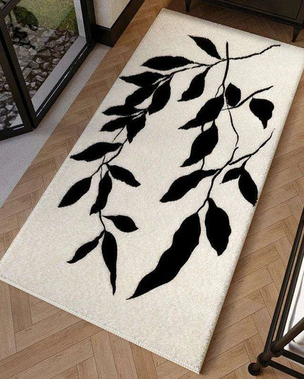 Chic French Botanical Plush Area Rug - Elevate Your Home Aesthetic
