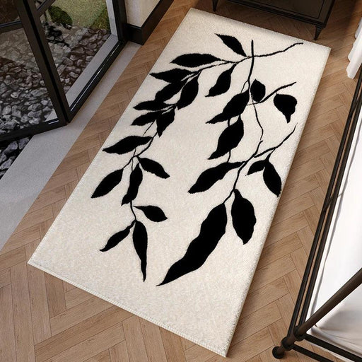 French Vintage Plant Pattern Plush Rug - Sophisticated Home Decor Essential