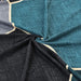 Elegant Geometric Blue-Grey Stretch Chair Covers for Stylish Dining Experiences