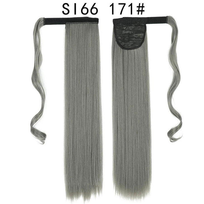 Elegant Length: 22-Inch Synthetic Hair Extensions for Instant Glamour