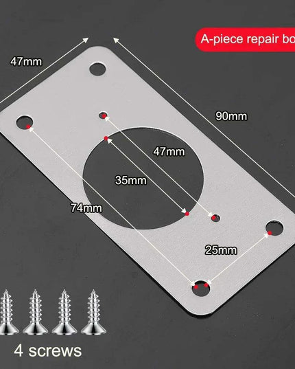 Premium Stainless Steel Silver Hinge Repair Solution for Furniture and Cabinet Revitalization