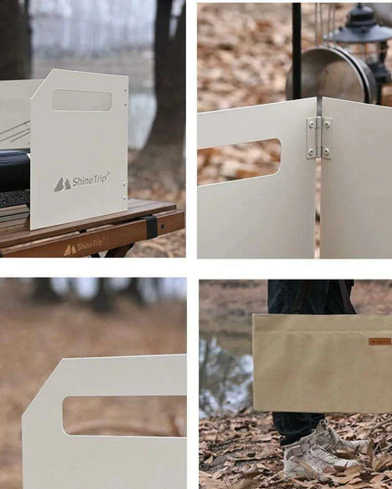 Compact Wind Shield for Portable Gas Stoves - Essential for Outdoor Cooking