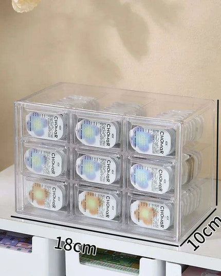 Versatile Acrylic Storage Box for Contact Lenses and Jewelry with Dust Protection