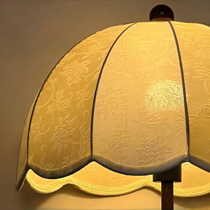 Glowpro Vintage Beaded Floor Lamp with Umbrella Shade, E27 Socket