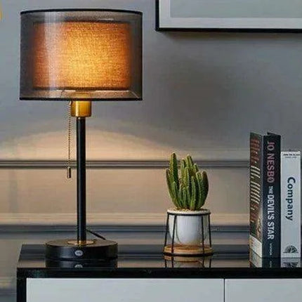 Elegant Gold Table Lamp for Nordic-Inspired Bedrooms