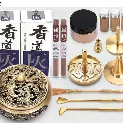 Brass Incense Creation Kit - Versatile Incense Burner Accessories for Yoga, Meditation, and Home Fragrance